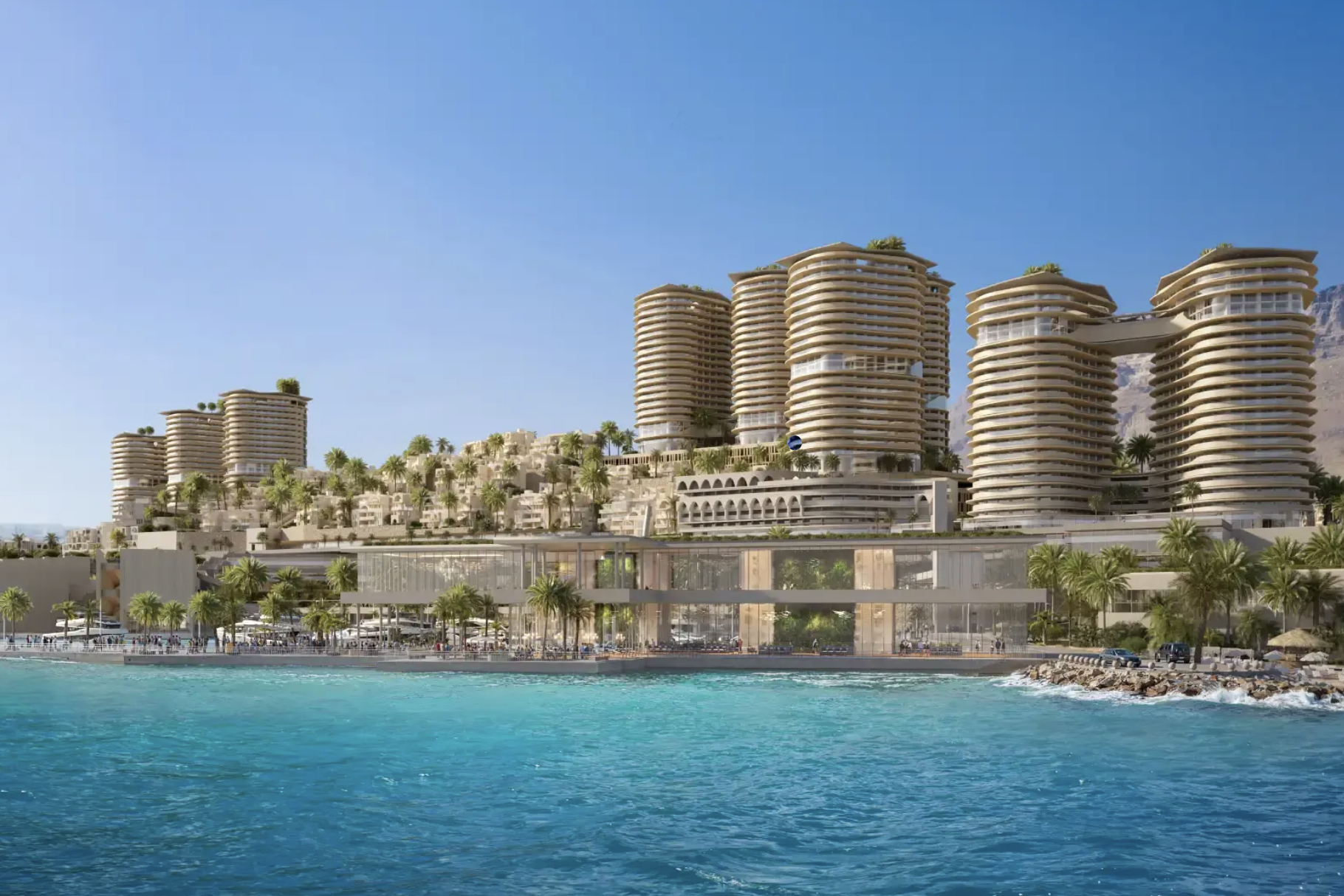 Il Monte Galala towers